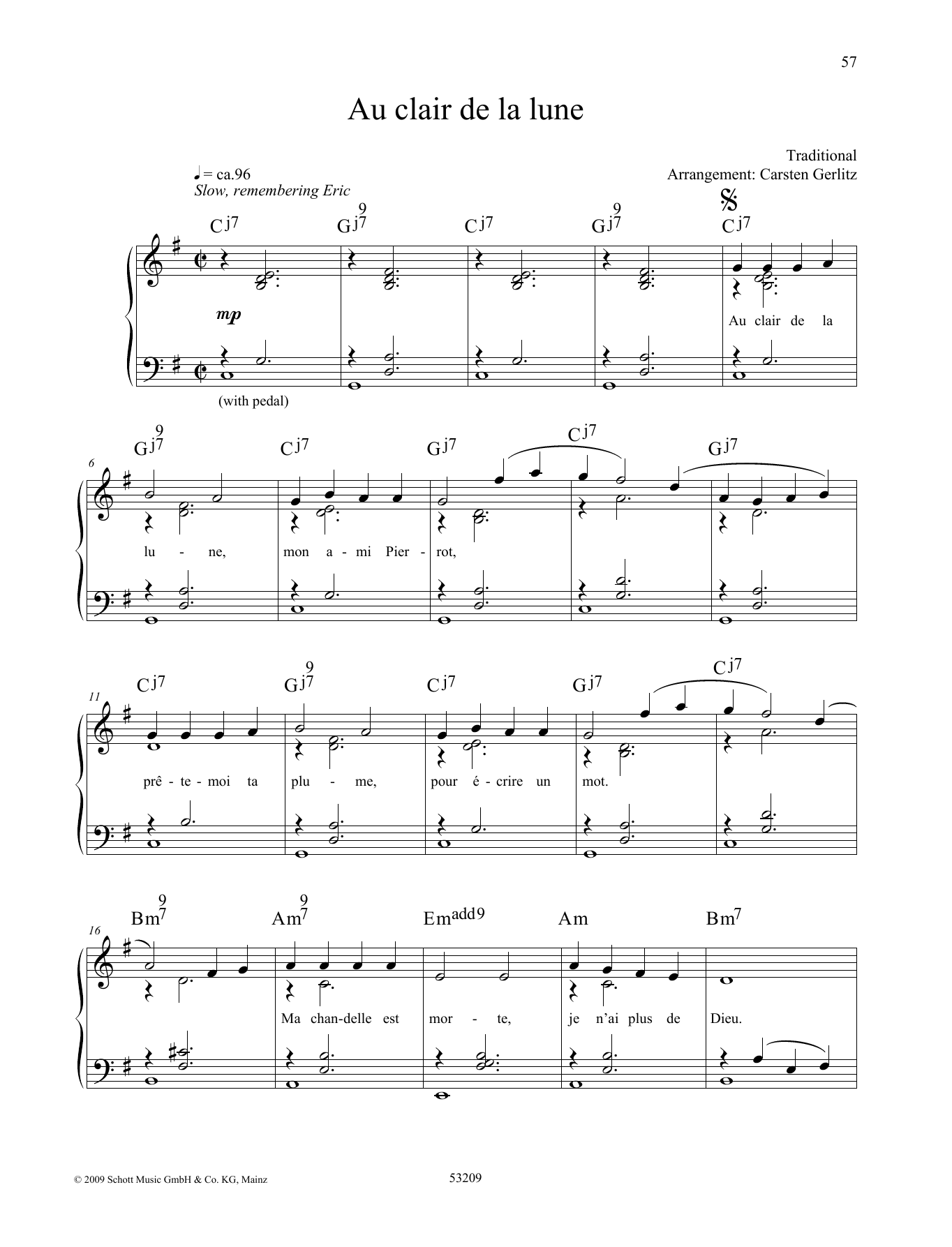 Carsten Gerlitz Plaisir d'Amour Sheet Music Notes & Chords for Piano Solo - Download or Print PDF