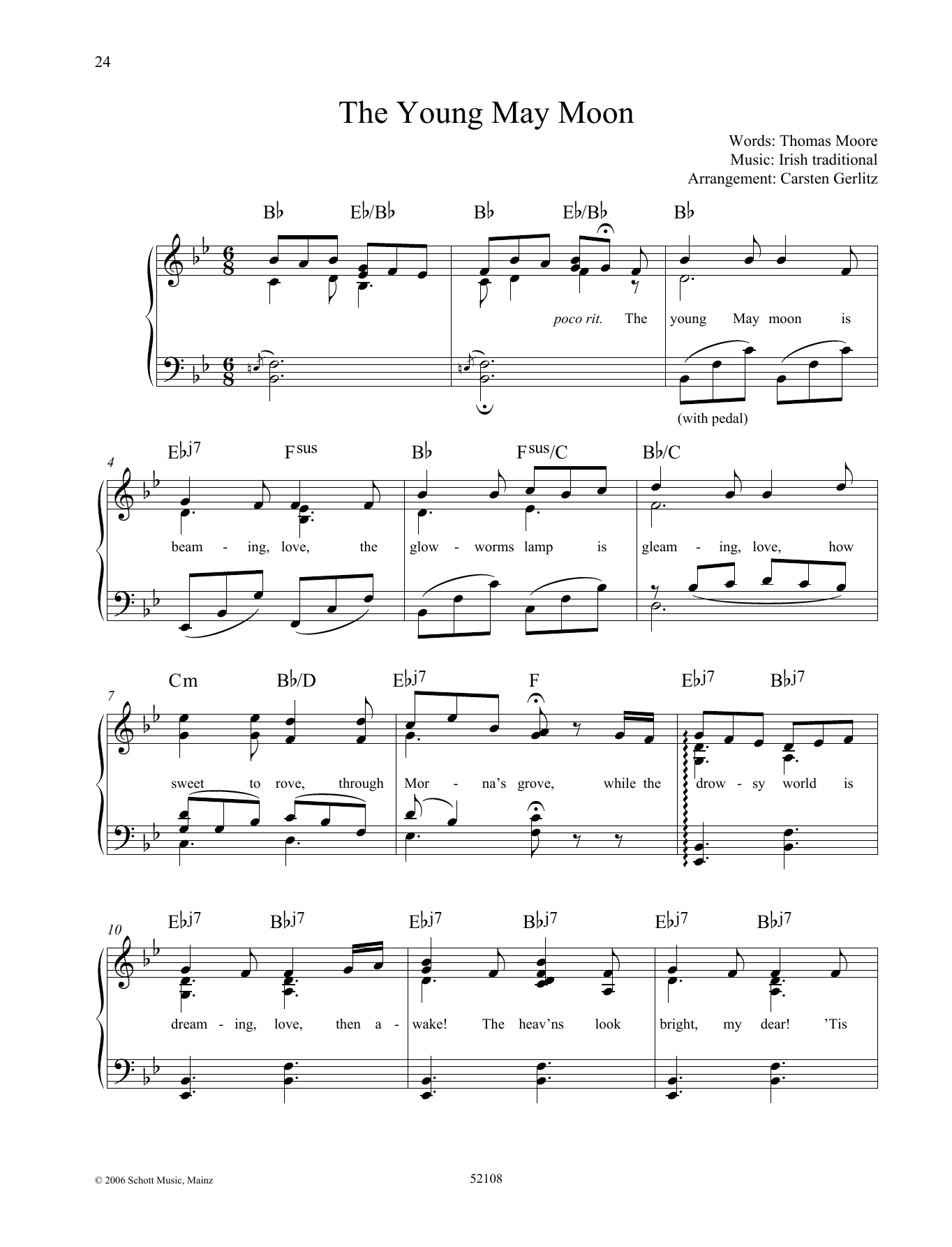 Carsten Gerlitz The Young May Moon Sheet Music Notes & Chords for Piano Solo - Download or Print PDF