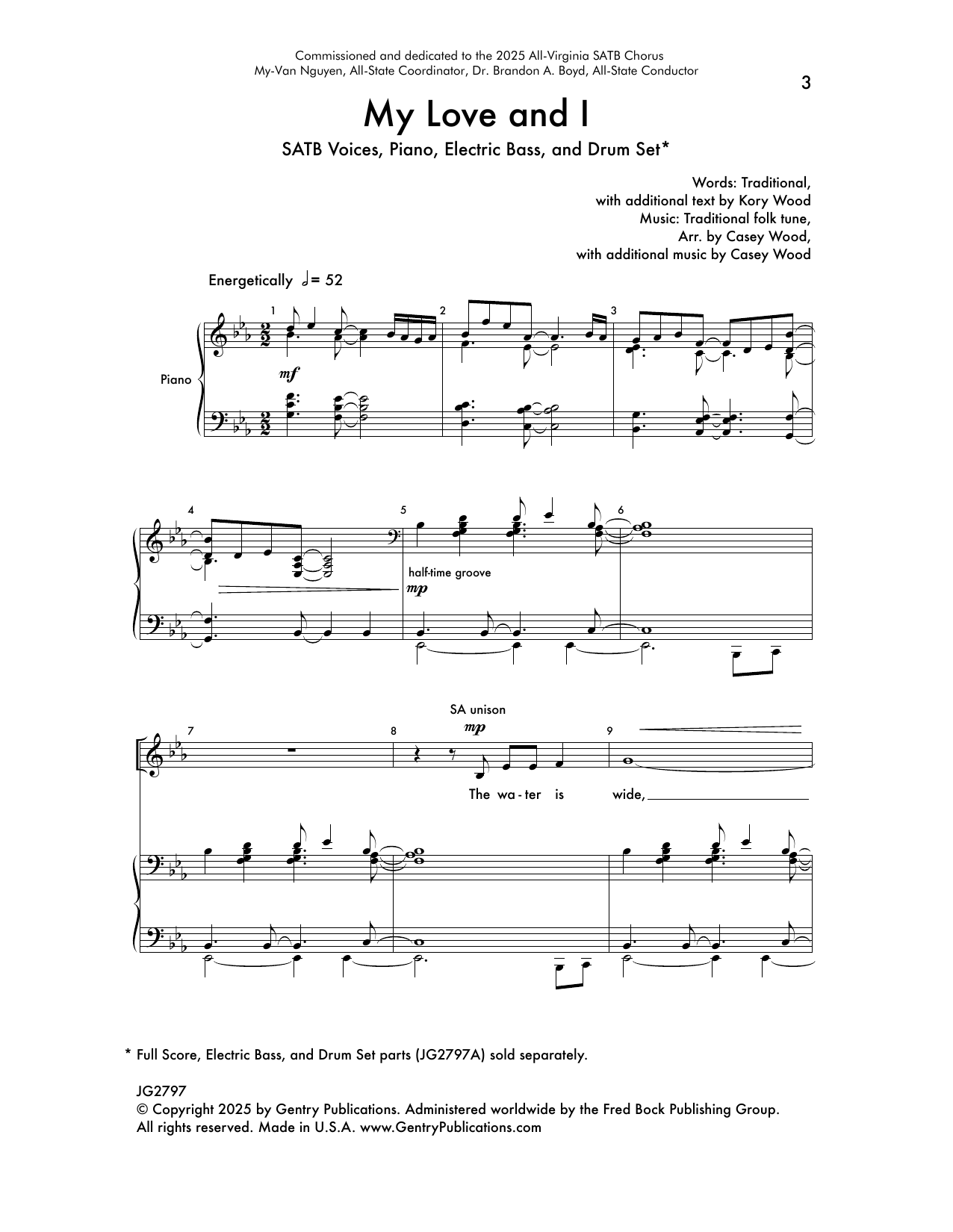Casey Wood My Love And I Sheet Music Notes & Chords for SATB Choir - Download or Print PDF
