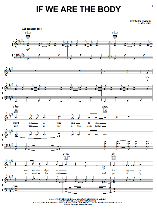 Casting Crowns If We Are The Body Sheet Music Notes & Chords for Easy Guitar with TAB - Download or Print PDF