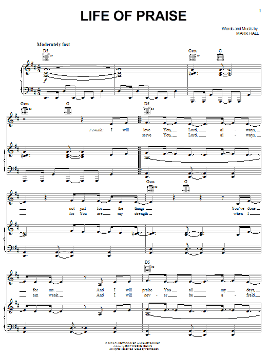 Casting Crowns Life Of Praise Sheet Music Notes & Chords for Easy Piano - Download or Print PDF Casting Crowns Life Of Praise Sheet Music Notes & Chords for Easy Piano - Download or Print PDF