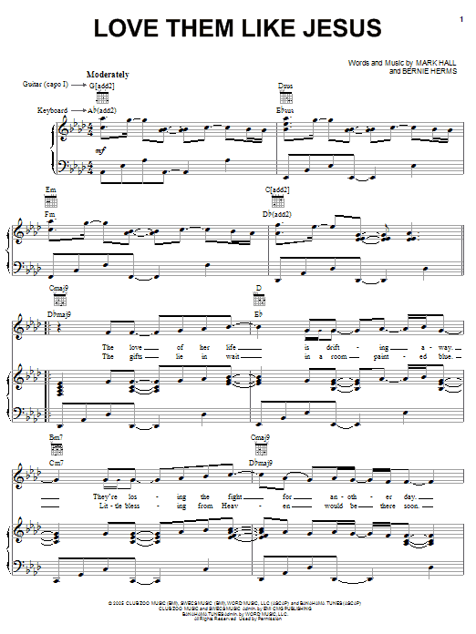 Casting Crowns Love Them Like Jesus Sheet Music Notes & Chords for Easy Piano - Download or Print PDF Casting Crowns Love Them Like Jesus Sheet Music Notes & Chords for Easy Piano - Download or Print PDF