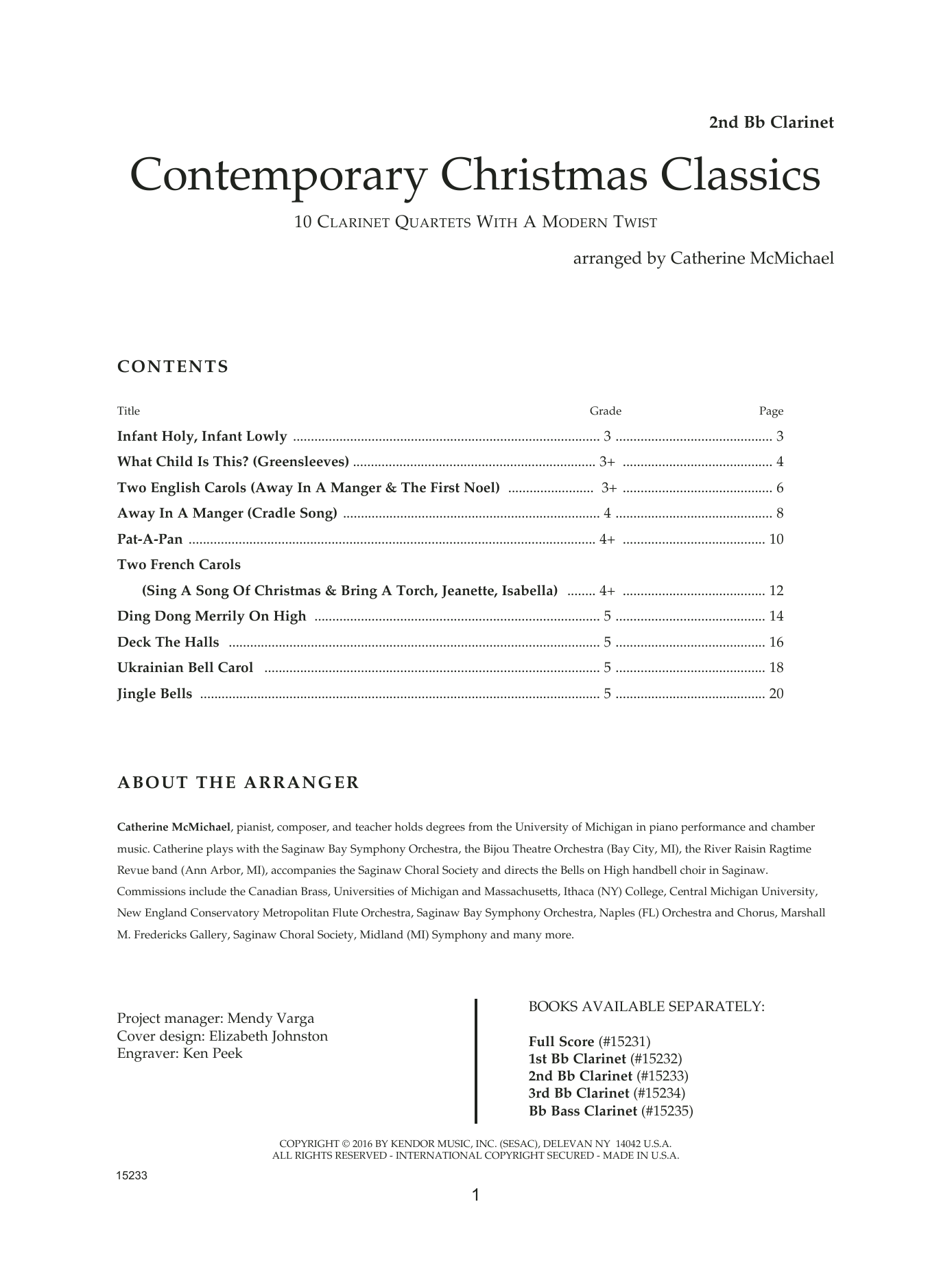 Contemporary Christmas Classics - 2nd Bb Clarinet sheet music