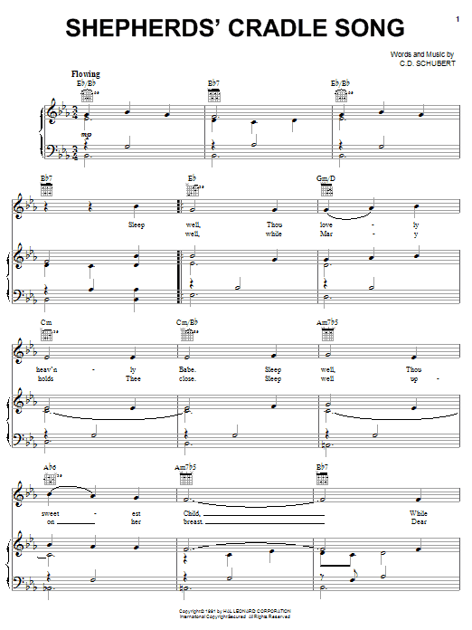 C.D. Schubert Shepherds' Cradle Song Sheet Music Notes & Chords for Ukulele - Download or Print PDF