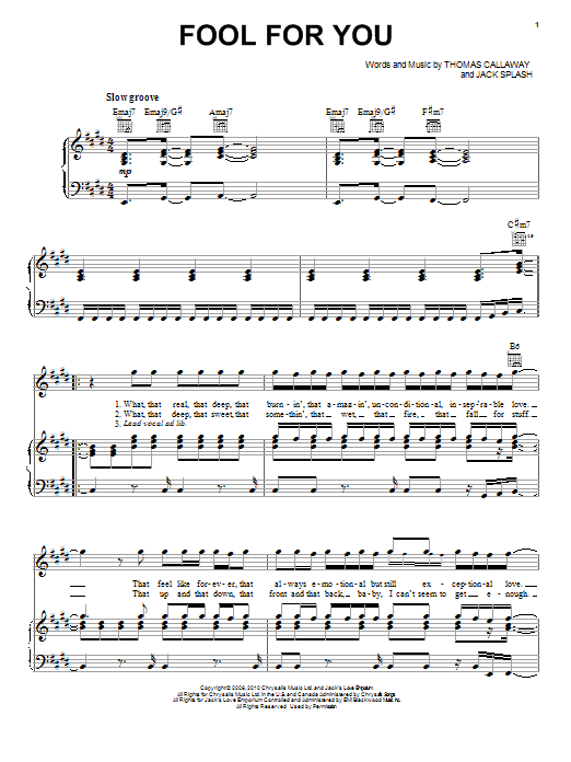 Cee Lo Green Fool For You Sheet Music Download Pdf Score 85737