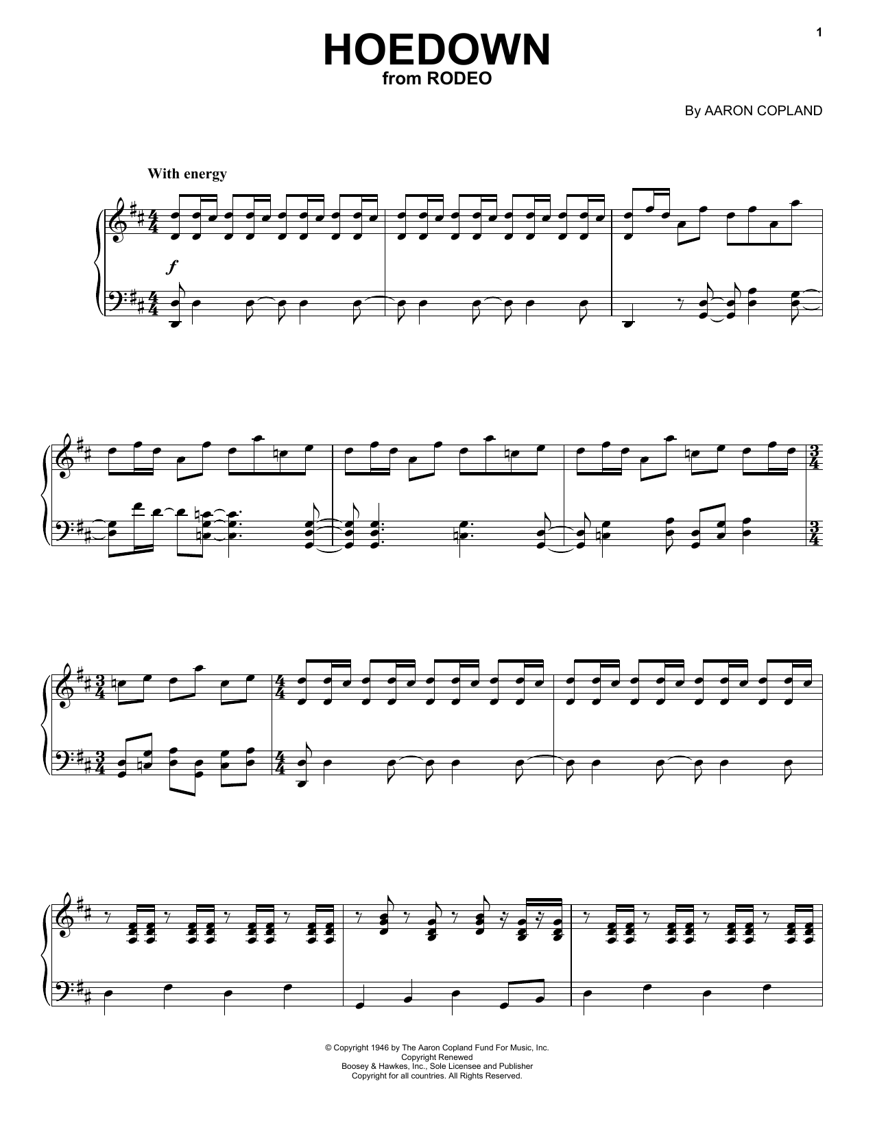 Celtic Thunder Hoedown Sheet Music Notes & Chords for Piano, Vocal & Guitar (Right-Hand Melody) - Download or Print PDF