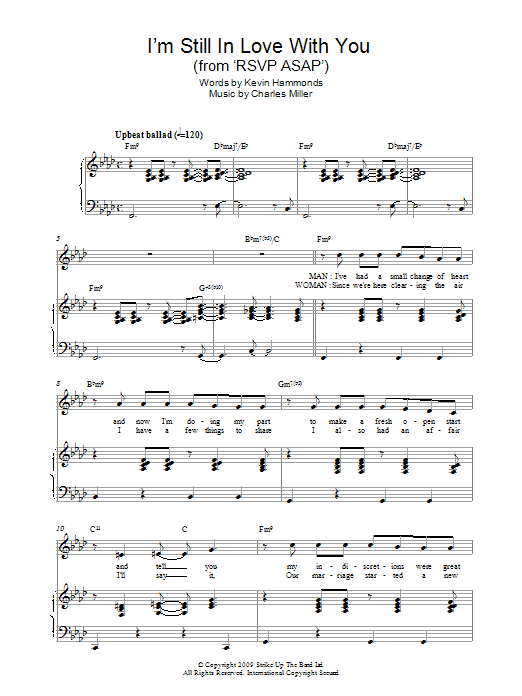 Charles Miller & Kevin Hammonds I'm Still In Love With You (from RSVP ASAP) Sheet Music Notes & Chords for Piano & Vocal - Download or Print PDF