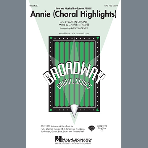 Charles Strouse, Annie (Choral Highlights) (arr. Roger Emerson), 2-Part Choir
