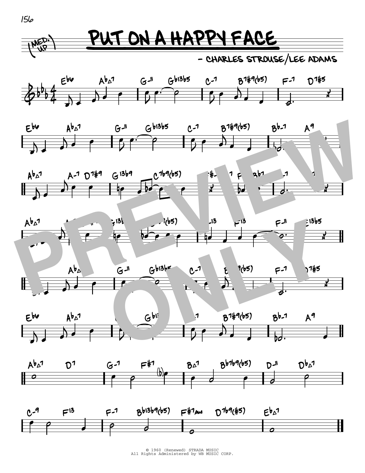 Charles Strouse Put On A Happy Face (arr. David Hazeltine) Sheet Music Notes & Chords for Real Book – Enhanced Chords - Download or Print PDF