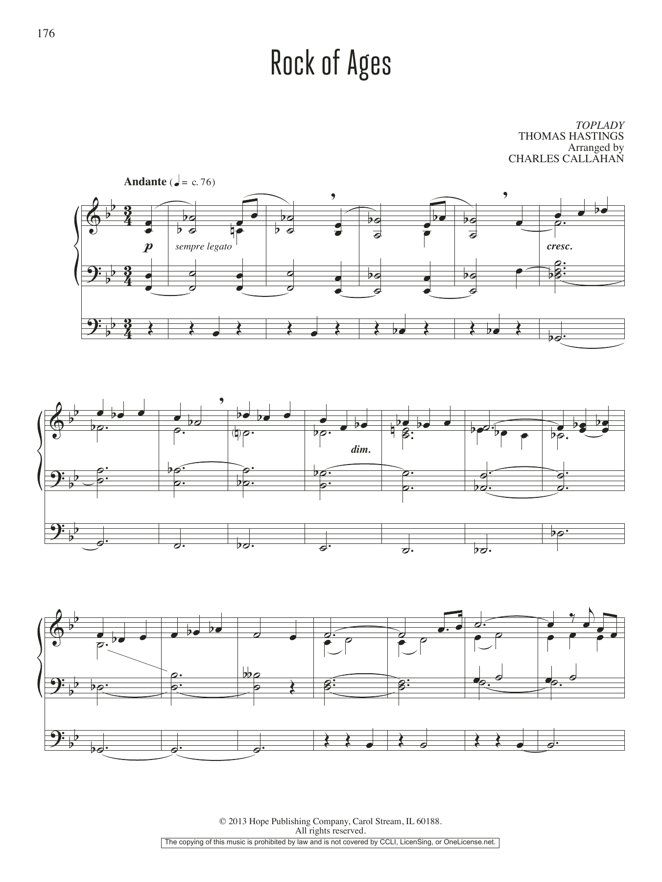Rock of Ages sheet music
