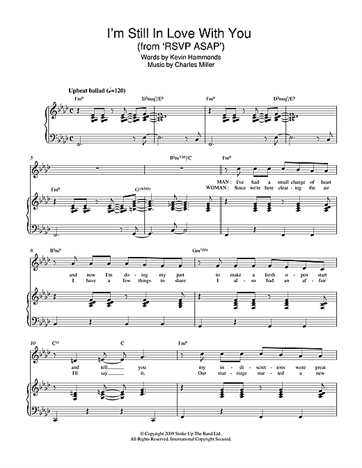 Charles Miller & Kevin Hammonds I'm Still In Love With You (from RSVP ASAP) Sheet Music Notes & Chords for Piano & Vocal - Download or Print PDF