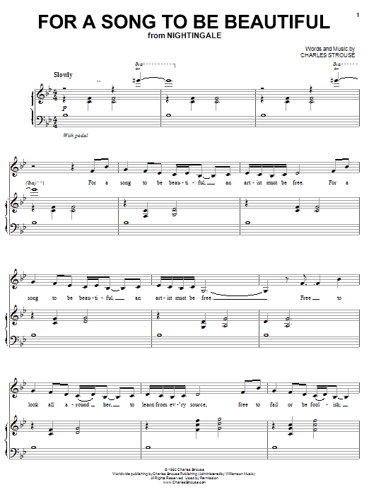 For A Song To Be Beautiful sheet music