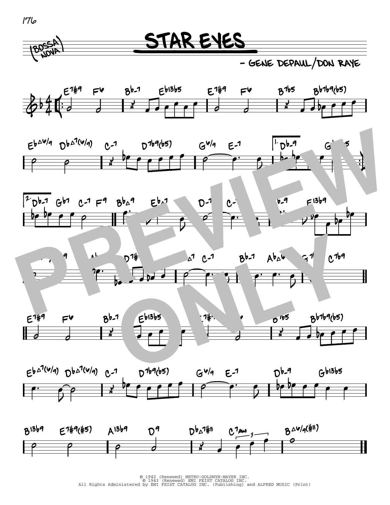 Charlie Parker Star Eyes (arr. David Hazeltine) Sheet Music Notes & Chords for Real Book – Enhanced Chords - Download or Print PDF