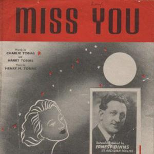 Charlie Tobias Charlie Tobias, Miss You, Piano, Vocal & Guitar (Right-Hand Melody)