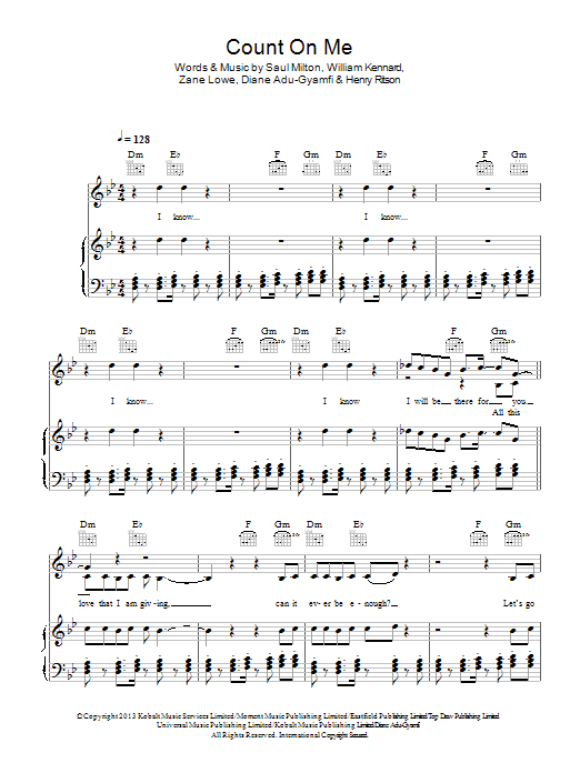 Chase Status Count On Me Sheet Music Download Pdf Score