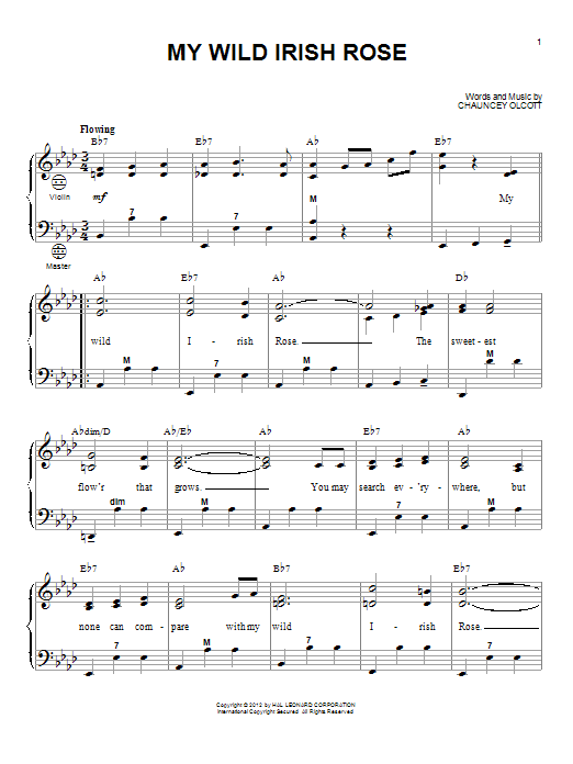 Gary Meisner My Wild Irish Rose Sheet Music Notes & Chords for Accordion - Download or Print PDF
