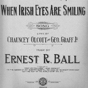 Chauncey Olcott, When Irish Eyes Are Smiling, Piano, Vocal & Guitar (Right-Hand Melody)