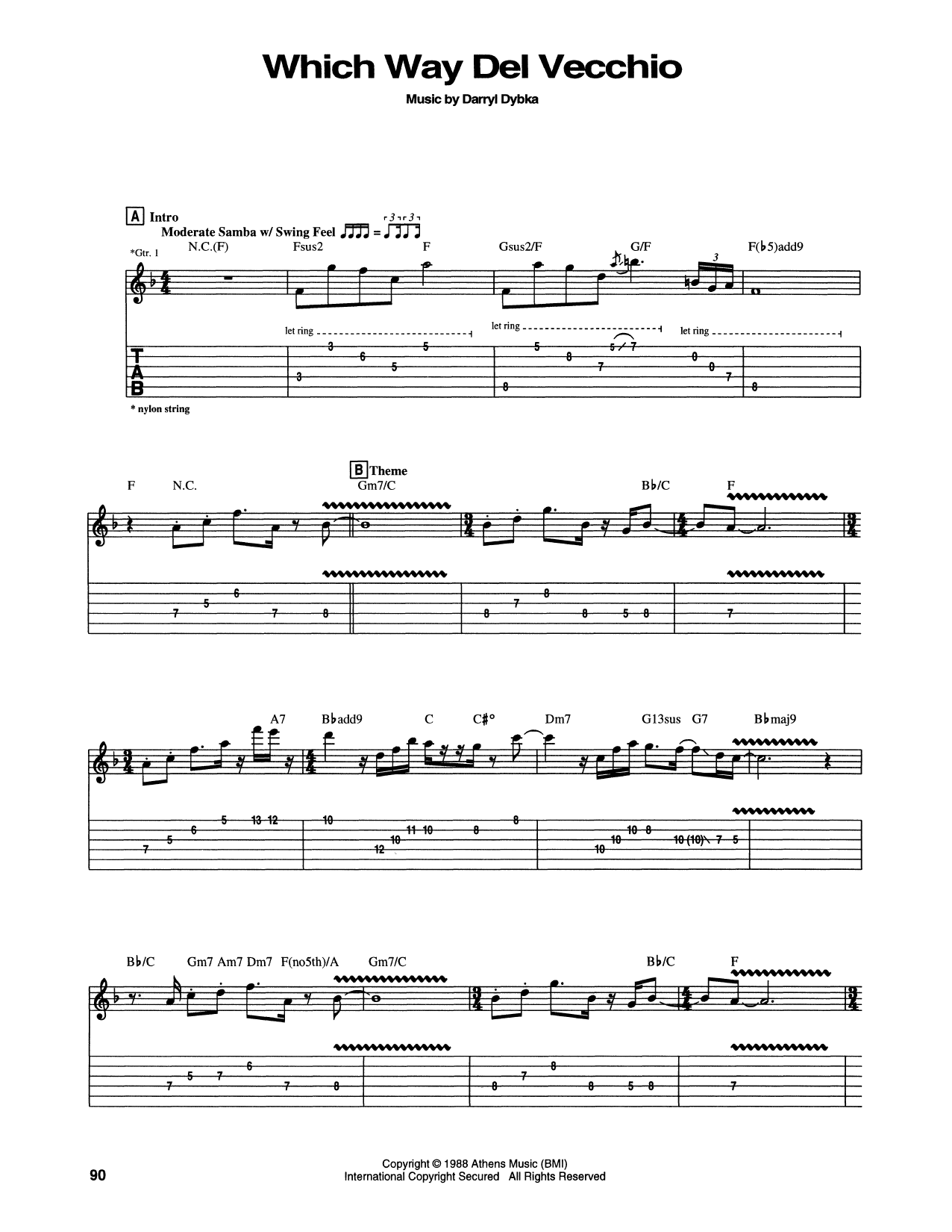 Chet Atkins Which Way Del Vecchio Sheet Music Notes & Chords for Guitar Tab - Download or Print PDF