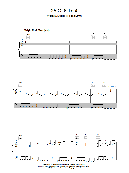 Chicago 25 Or 6 To 4 Sheet Music Notes & Chords for Drums Transcription - Download or Print PDF