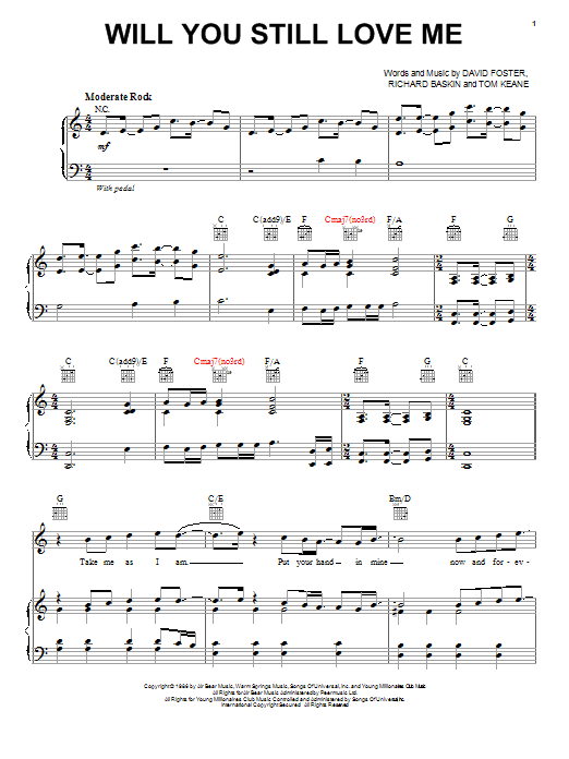 Chicago Will You Still Love Me Sheet Music Notes & Chords for Ukulele - Download or Print PDF