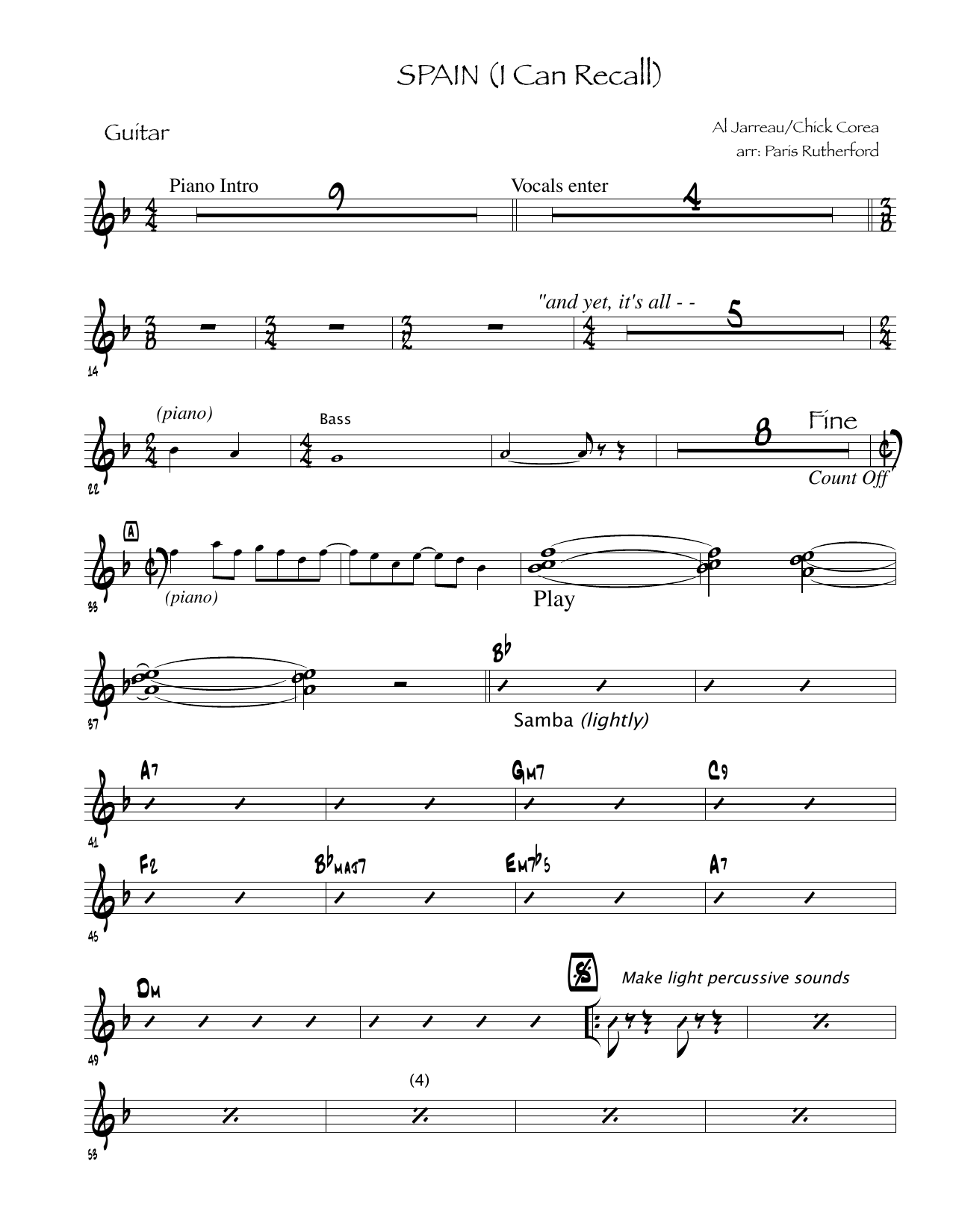 chick corea spain transcription pdf chick corea spain transcription pdf