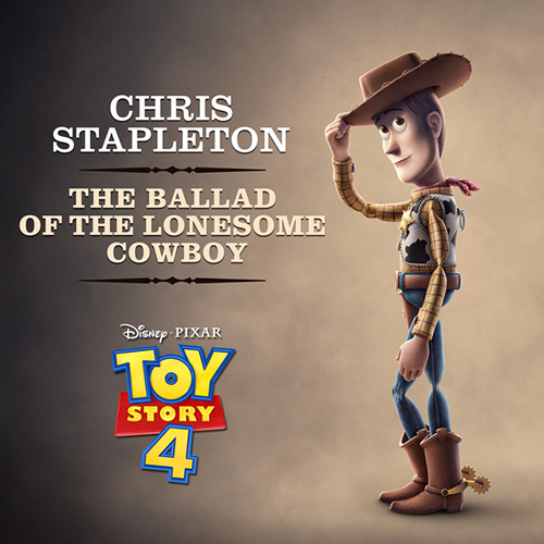 Chris Stapleton, The Ballad Of The Lonesome Cowboy (from Toy Story 4), Piano, Vocal & Guitar (Right-Hand Melody)