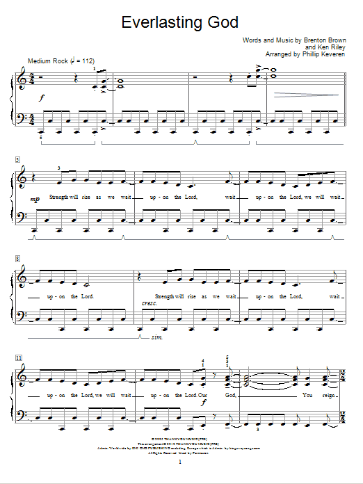 Chris Tomlin Everlasting God Sheet Music Notes & Chords for Educational Piano - Download or Print PDF