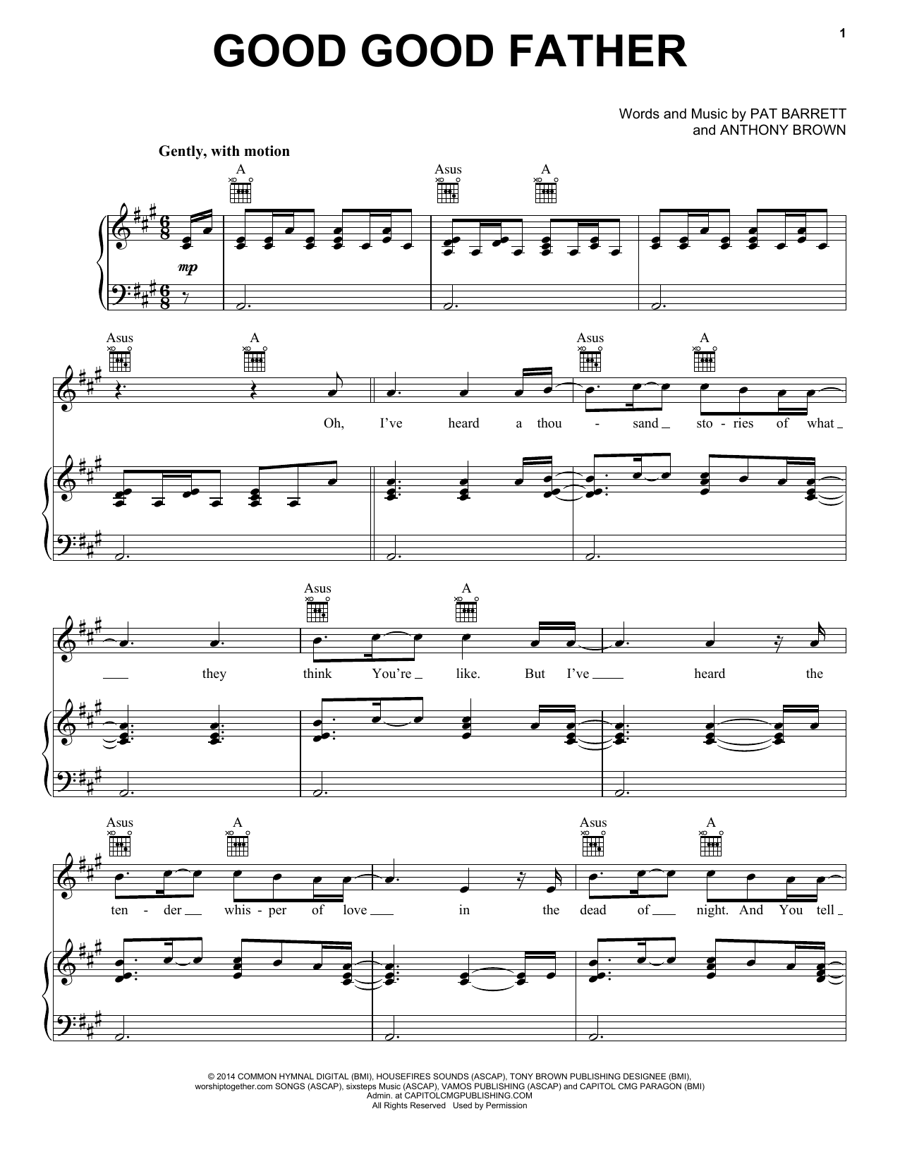 Chris Tomlin & Pat Barrett Good Good Father Sheet Music Notes & Chords for Solo Guitar Tab - Download or Print PDF