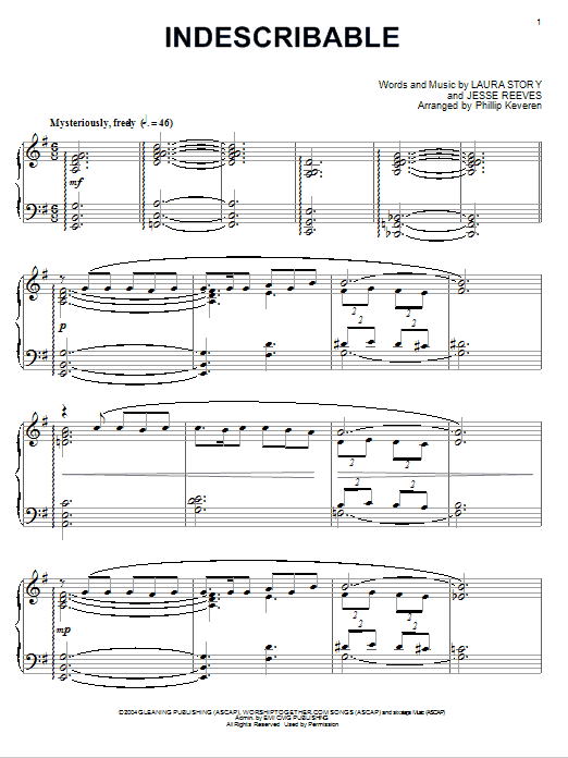 Chris Tomlin Indescribable [Jazz version] (arr. Phillip Keveren) Sheet Music Notes & Chords for Piano - Download or Print PDF