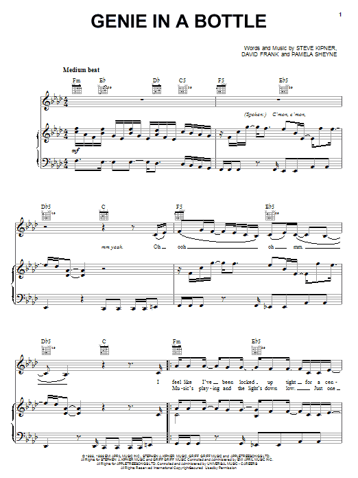 Christina Aguilera Genie In A Bottle Sheet Music Notes & Chords for Violin - Download or Print PDF