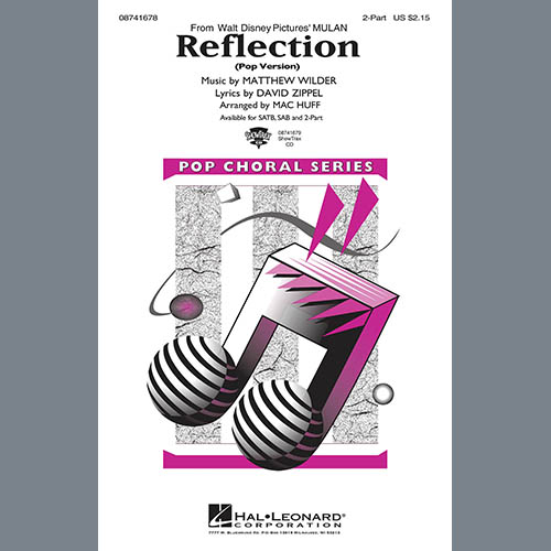 Christina Aguilera, Reflection (Pop Version) (from Mulan) (arr. Mac Huff), SATB Choir