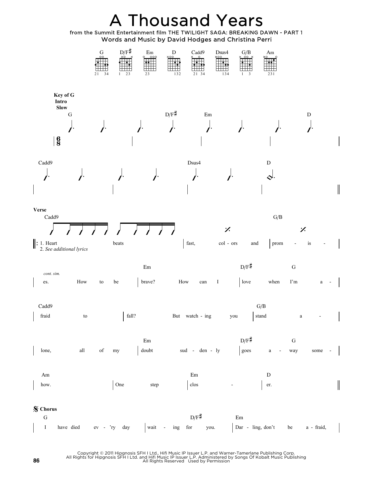 Christina Perri A Thousand Years Sheet Music Notes & Chords for Trombone - Download or Print PDF