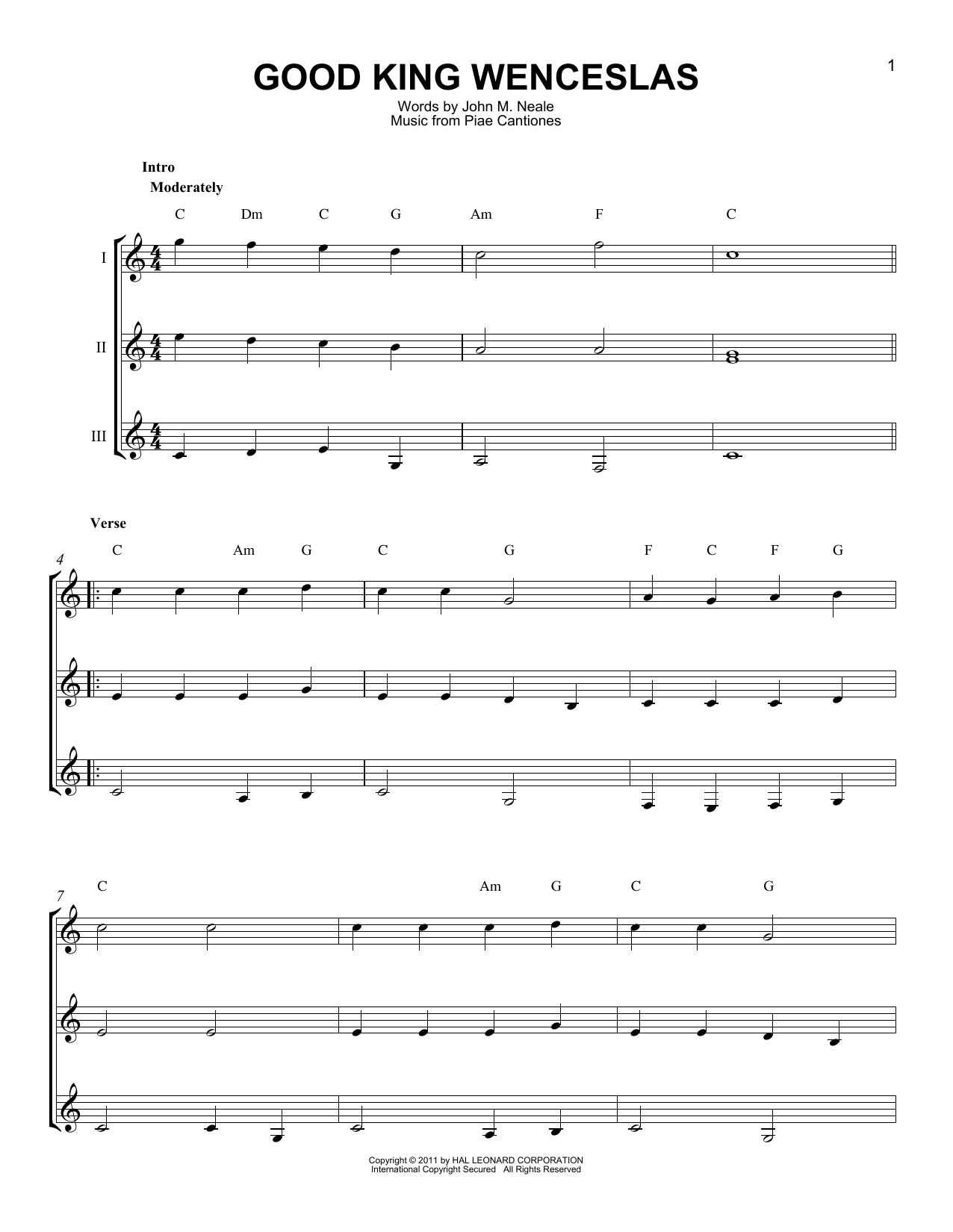 Christmas Carol Good King Wenceslas Sheet Music Notes & Chords for Ukulele - Download or Print PDF