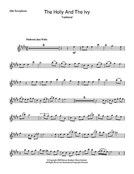 Preview Christmas Carol The Holly And The Ivy Traditional sheet music, notes and chords for Lyrics & Chords, SKU: 48616 The Holly And The Ivy sheet music