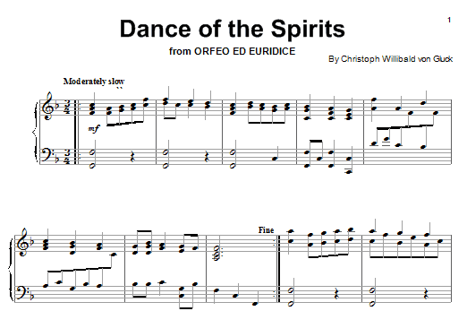 Christoph Willibald von Gluck Dance Of The Spirits Sheet Music Notes & Chords for Trumpet - Download or Print PDF