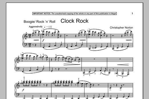 Christopher Norton Clock Rock Sheet Music Notes & Chords for Piano - Download or Print PDF