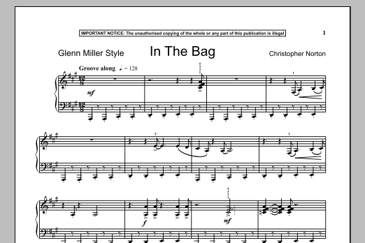 Christopher Norton In The Bag Sheet Music Notes & Chords for Piano - Download or Print PDF