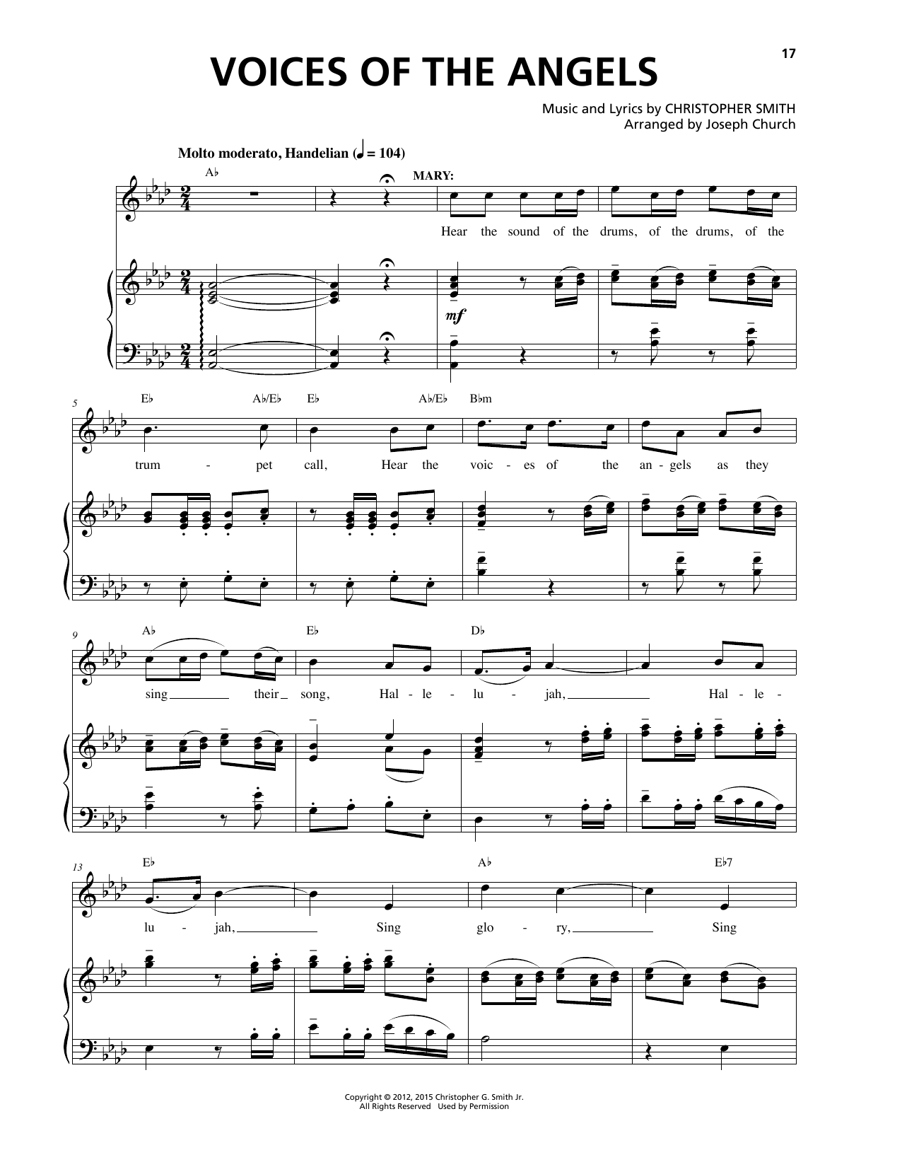 Christopher Smith Voices Of The Angels Sheet Music Notes & Chords for Piano & Vocal - Download or Print PDF