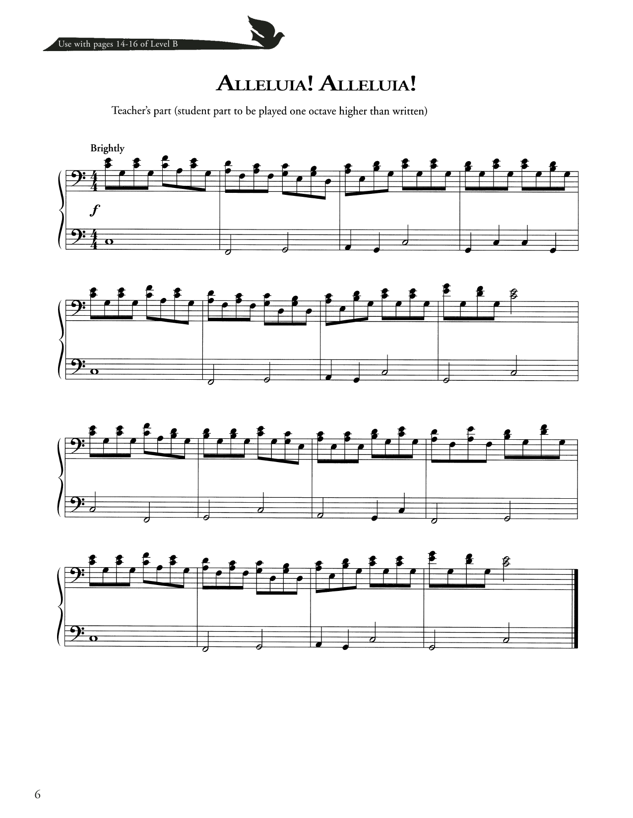 Christopher Wordsworth Alleluia! Alleluia! Sheet Music Notes & Chords for Piano Method - Download or Print PDF