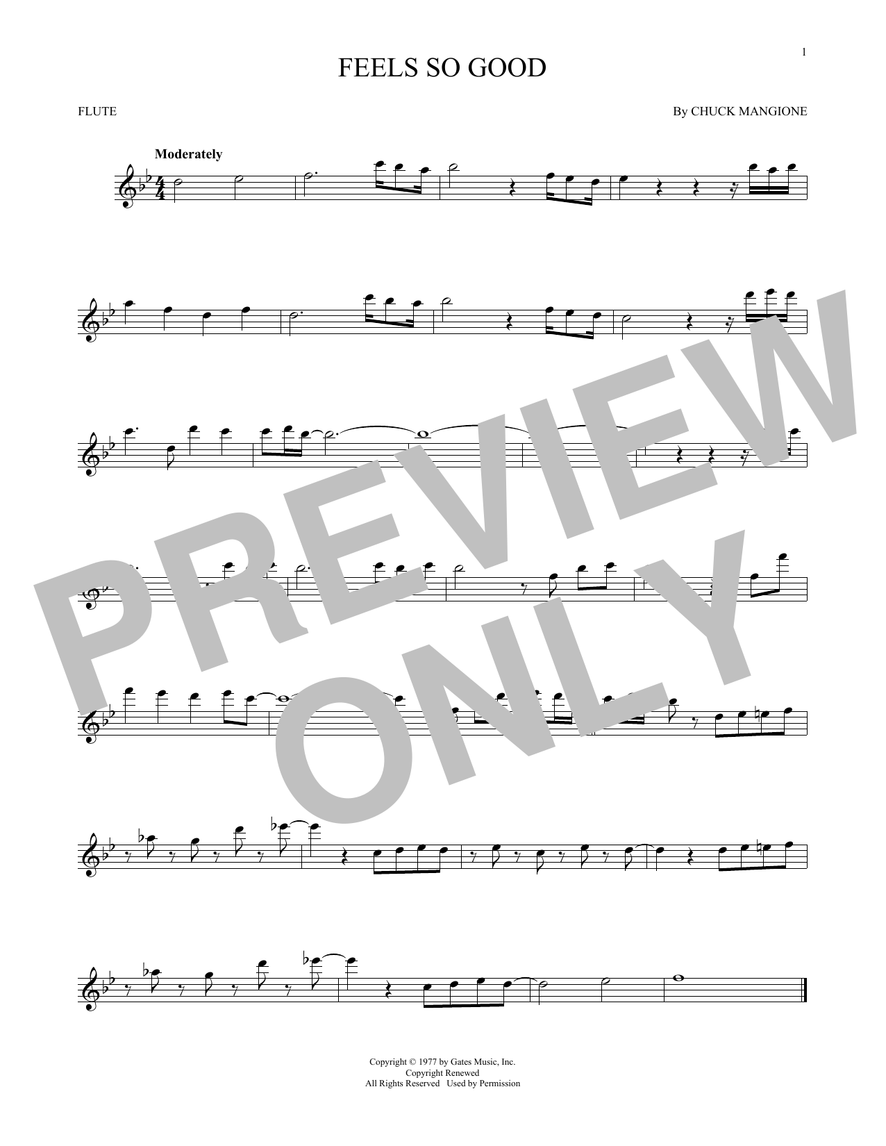 Chuck Mangione Feels So Good Sheet Music Notes & Chords for Trombone Solo - Download or Print PDF