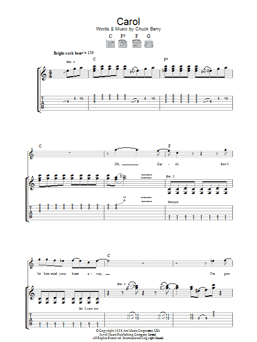 chuck berry tablature