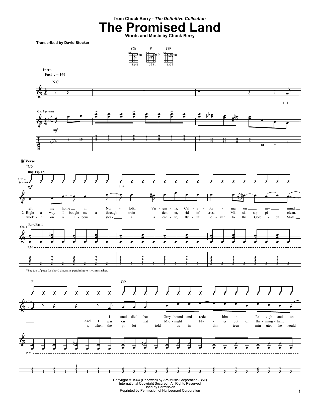 The Promised Land sheet music