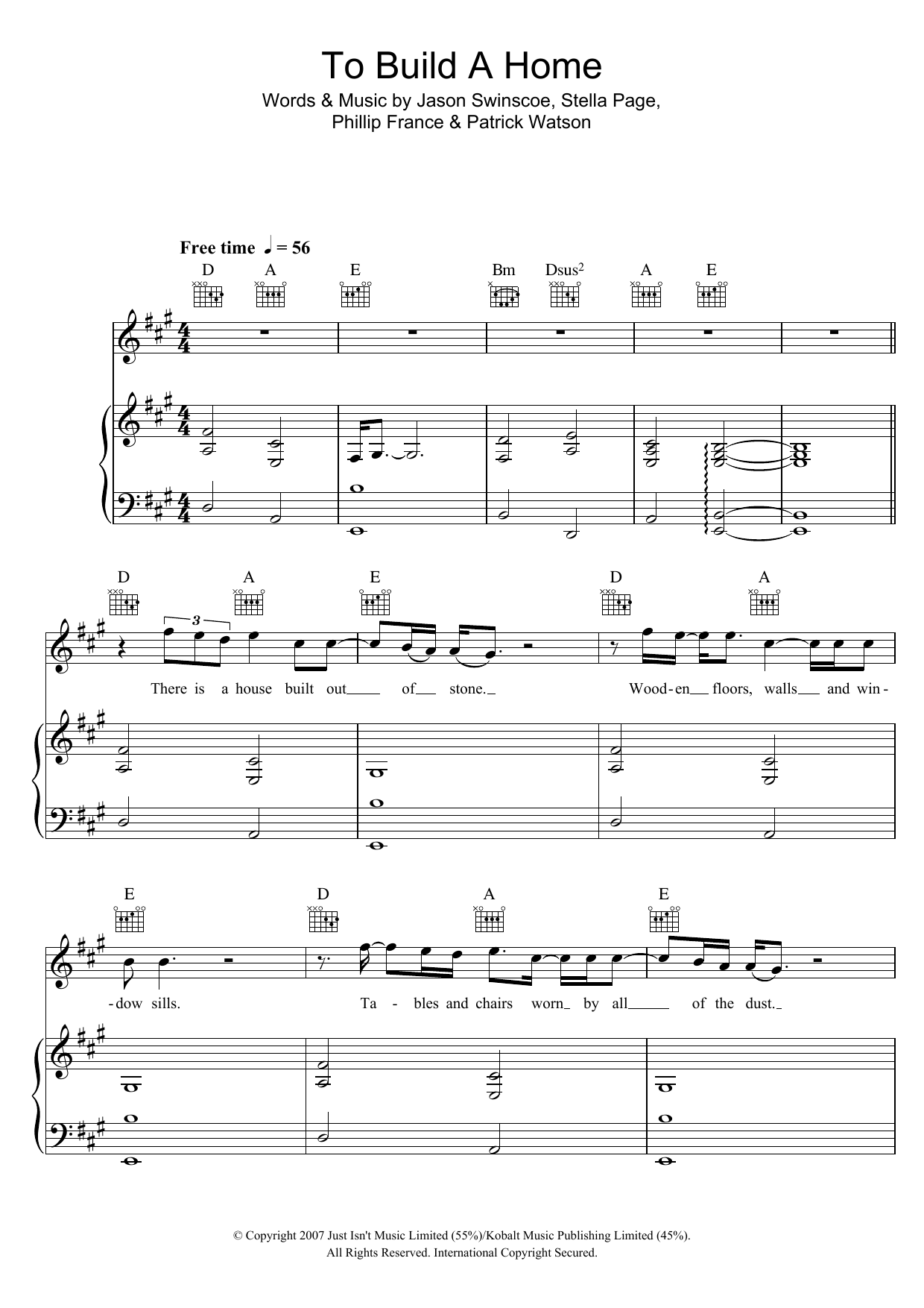Cinematic Orchestra To Build A Home Sheet Music Notes & Chords for Piano, Vocal & Guitar - Download or Print PDF