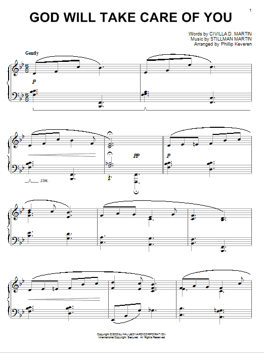 Preview Civilla D. Martin God Will Take Care Of You Hymn sheet music, notes and chords for Lyrics & Chords, SKU: 82354 God Will Take Care Of You sheet music