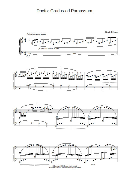 Claude Debussy Doctor Gradus ad Parnassum Sheet Music Notes & Chords for Educational Piano - Download or Print PDF