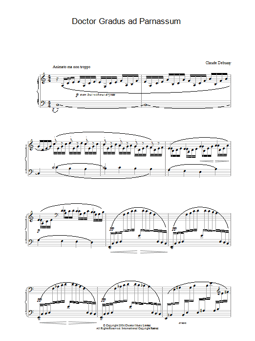 Claude Debussy Doctor Gradus ad Parnassum Sheet Music Notes & Chords for Piano Solo - Download or Print PDF