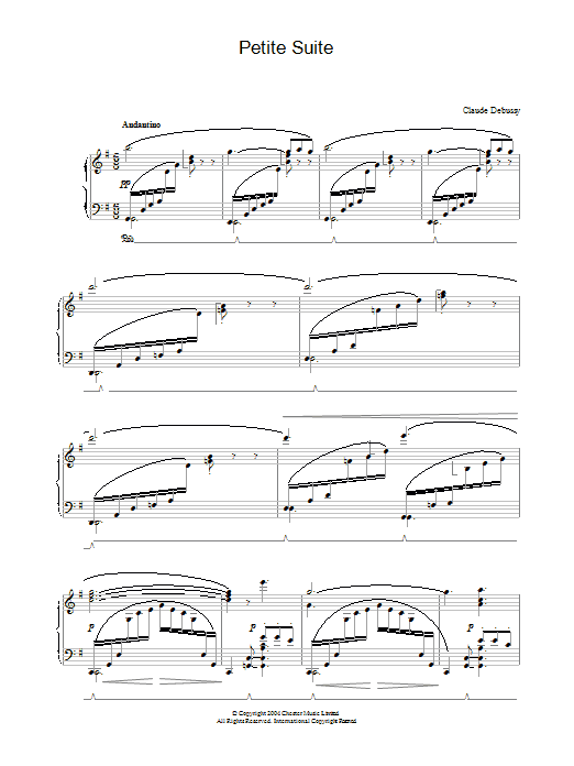 Claude Debussy Petite Suite Sheet Music Notes & Chords for Piano - Download or Print PDF