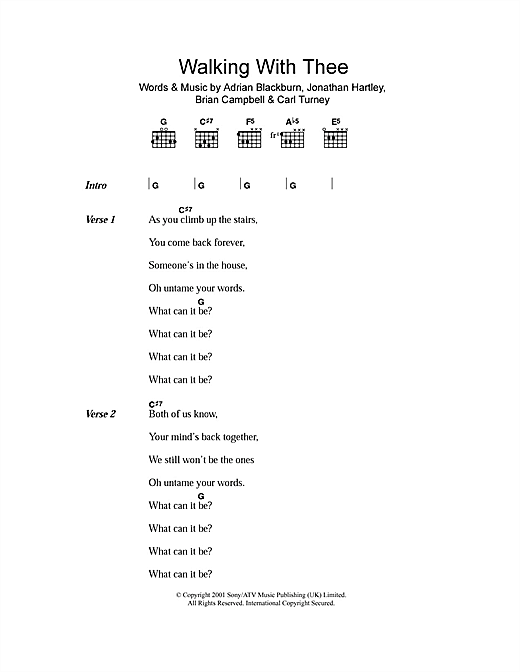 Clinic Walking With Thee Sheet Music Notes & Chords for Lyrics & Chords - Download or Print PDF