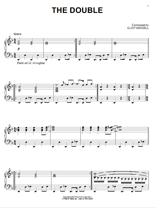 Clint Mansell The Double (from Black Swan) Sheet Music Notes & Chords for Piano - Download or Print PDF