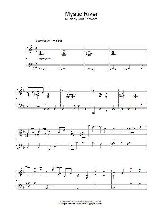 Mystic River (main theme) sheet music